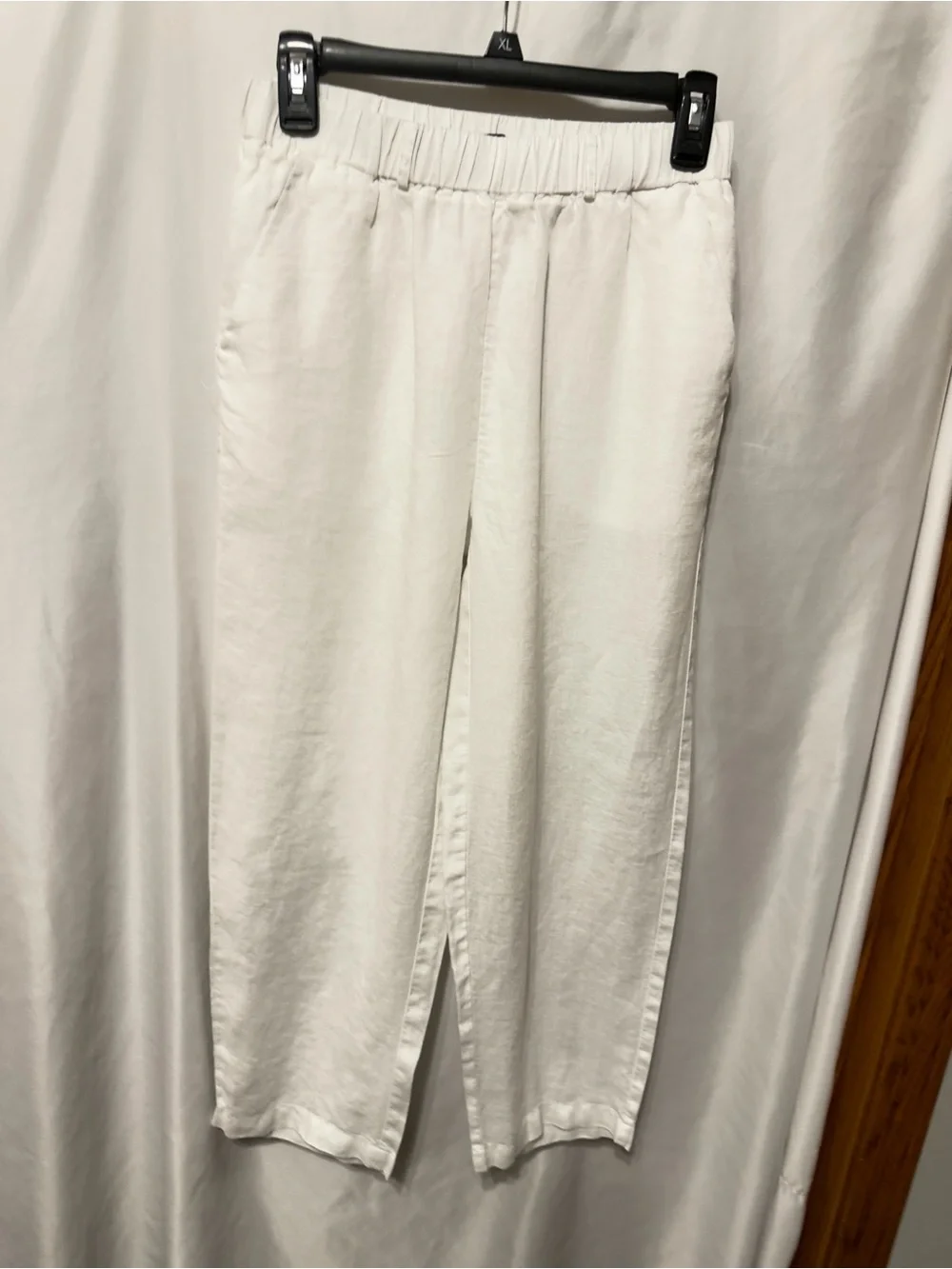 Quince 100% European Linen Pants in White- Size XS- like new!